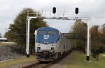 AMTK 176 is on the lead of the autumn special train parked at the NCTM